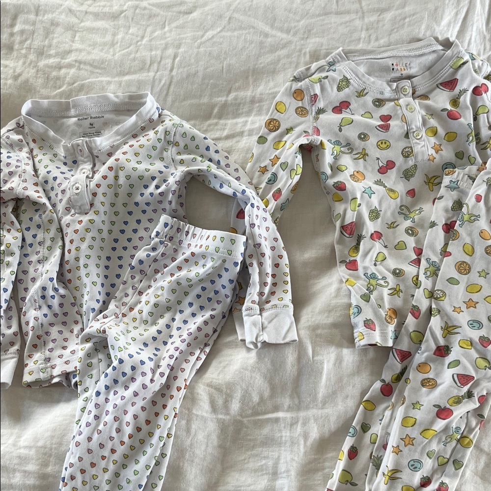 Bundle of 2 Roller Rabbit Jammie sets